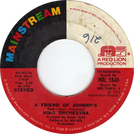 Niko - A Friend Of Johnny's