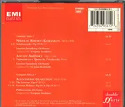 Double CD - Nikolai Rimsky-Korsakov, Arensky, Glazunov, Yevgeny Svetlanov - Scheherazade, Variations On A Theme By Tchaikovsky, The Seasons - Concert Waltzes