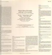 LP - Nikolas Rimski-Korssakow - Mozart und Salieri (Moser, Holl)