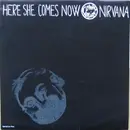 7inch Vinyl Single - Nirvana / Melvins & King Buzzo - Here She Comes Now / Venus In Furs - Blue Marbled vinyl/ Ltd ed