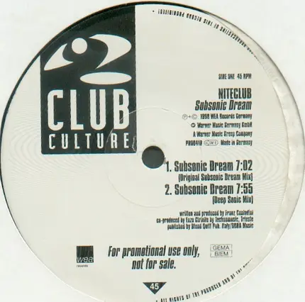 Niteclub - Subsonic Dream