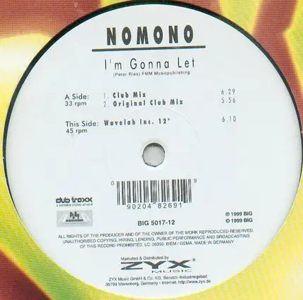 Nomono - I'm Gonna Let