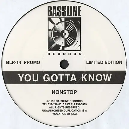 Nonstop - You Gotta Know