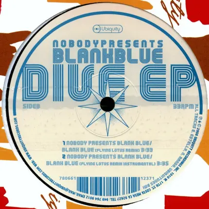 Nobody Presents Blank Blue - Dive EP