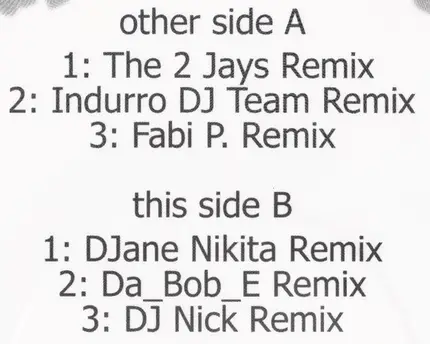 Nobody's Perfect - Hau Rein (Um, Dois, Tres) Remixes