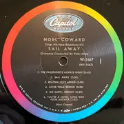 LP - Noël Coward - Noel Coward Sings His New Broadway Hit Sail Away - Mono