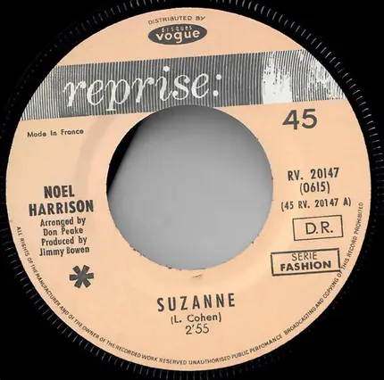 Noel Harrison - Life Is A Dream / Suzanne