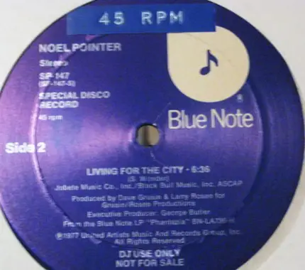 Noel Pointer - Living For The City