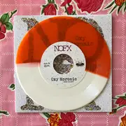 7inch Vinyl Single - Nofx - Oxy Moronic - Limited Edition, Orange/White half n half Vinyl