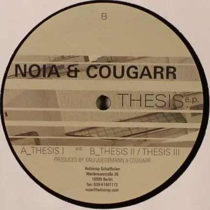 Noia & Cougarr - Thesis E.P.
