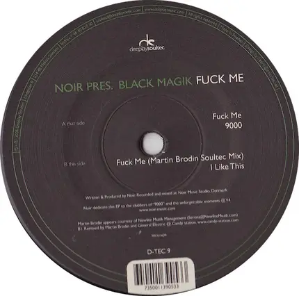 Noir Presents Black Magik - Fuck Me