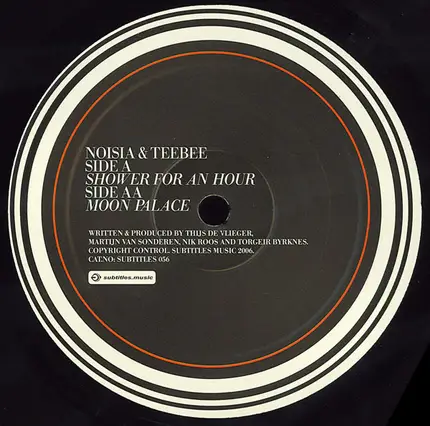 Noisia & Teebee - Shower For An Hour / Moon Palace