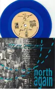 7inch Vinyl Single - North Again - Throw Yourself / Black Guitar - Clear Blue