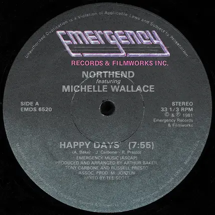 North End Featuring Michelle Wallace - Happy Days