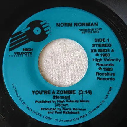 Norm Norman - You're A Zombie