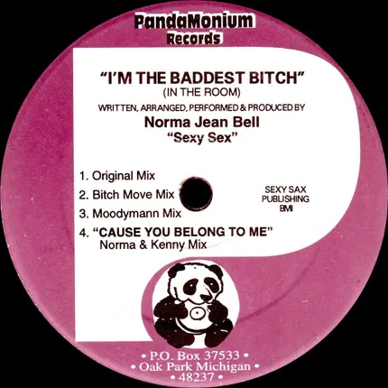 Norma Jean Bell - I'm The Baddest Bitch (In The Room)