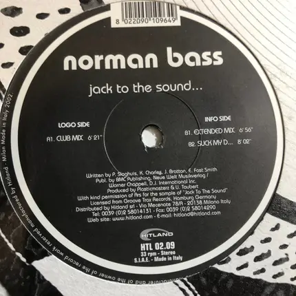 Norman Bass - Jack To The Sound