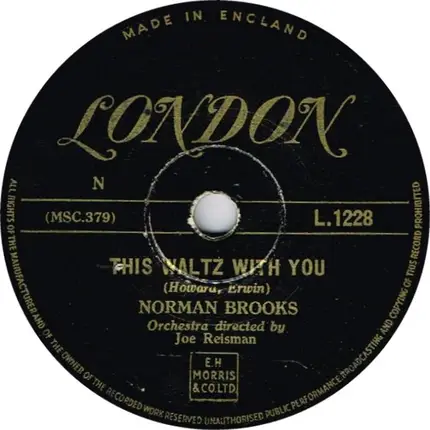 Norman Brooks - A Sky-Blue Shirt And A Rainbow Tie / This Waltz With You