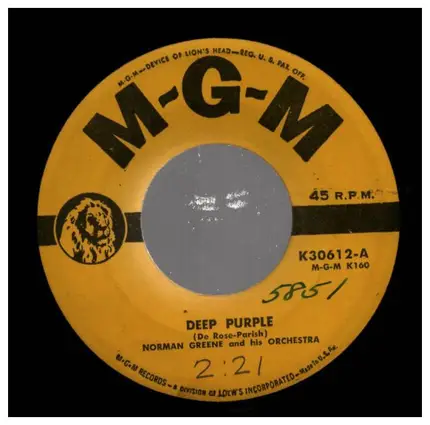 Norman Greene - Little white lies/Deep purple