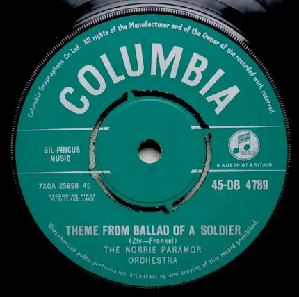 Norrie Paramor And His Orchestra - Theme From Z-Cars