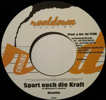 Nosliw / Maxim - Spart euch die Kraft / Energie