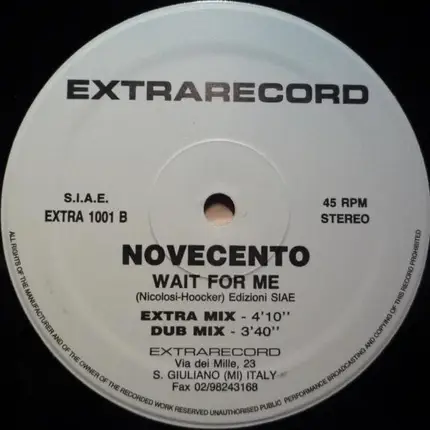 Novecento - Wait For Me