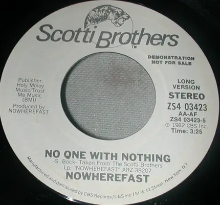 Nowherefast - No One With Nothing