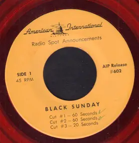No Artist - Black Sunday (Radio Spot Announcements)