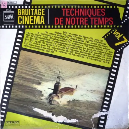 Sound Effects - Bruitage Cinéma Vol. 7 - Techniques De Notre Temps