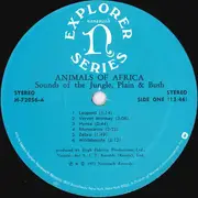 LP - Animals Of Africa - Sounds Of The Jungle, Plain & Bush