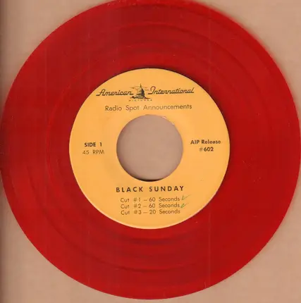 No Artist - Black Sunday (Radio Spot Announcements)