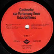 7inch Vinyl Single - No Artist - Geräuscheschallplatte Für Super 8 Filmer - Geräusche Zur Vertonung Ihres Urlaubfilmes