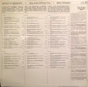 LP - No Artist - Sound Effects 9 - Effetti Sonori Vol. 9