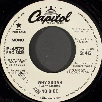 No Dice - Why Sugar