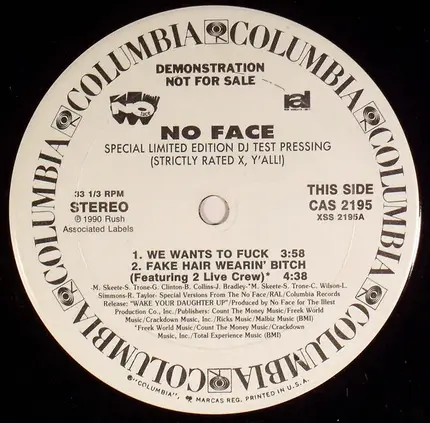 No Face - Strictly Rated X, Y'All!