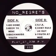 7inch Vinyl Single - No Regrets - Anger Fear Aggression - EP