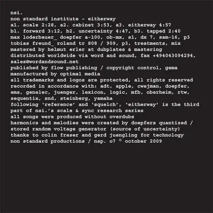 Nsi - Eitherway