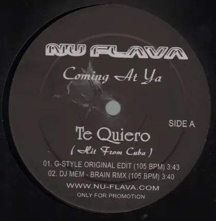 Nu Flava Coming At Ya - Te Quiero