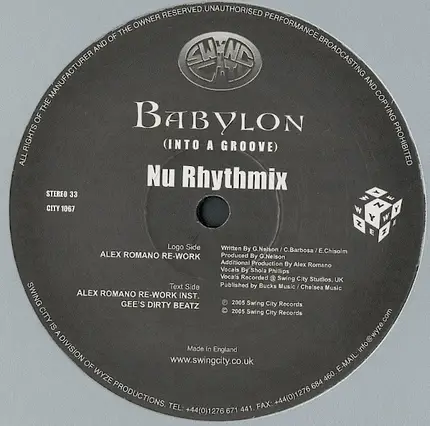 Nu Rhythmix - Babylon (Into A Groove)