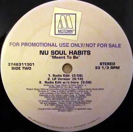 Nu Soul Habits - Meant to Be