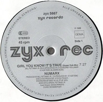 Numarx - Girl You Know It's True