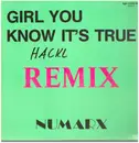 12inch Vinyl Single - Numarx - Girl You Know It's True (Remix)