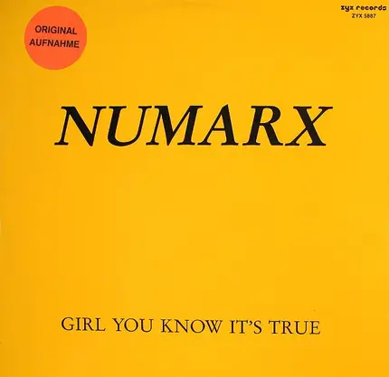 Numarx - Girl You Know It's True