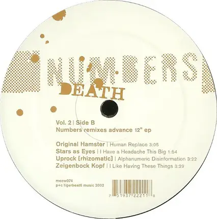 Numbers - Death Vol. 2