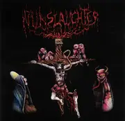 7inch Vinyl Single - NunSlaughter / Necrocannibalistic Vomitorium - NunSlaughter / Necrocannibalistic Vomitorium - 5', dark blue pressing
