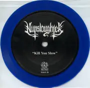 7inch Vinyl Single - NunSlaughter / Necrocannibalistic Vomitorium - NunSlaughter / Necrocannibalistic Vomitorium - 5', dark blue pressing