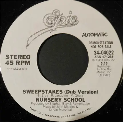 Nursery School - Sweepstakes