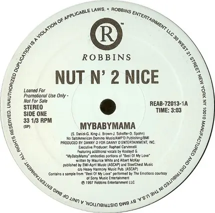 Nut N' 2 Nice - Mybabymama