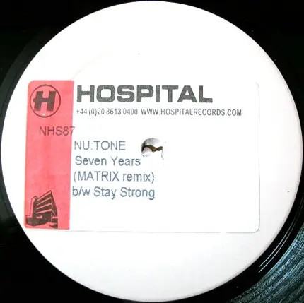 Nu:Tone - Seven Years (Matrix Remix) b/w Stay Strong