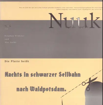 Nuuk - Nachts In Schwarzer Seilbahn Nach Waldpotsdam.